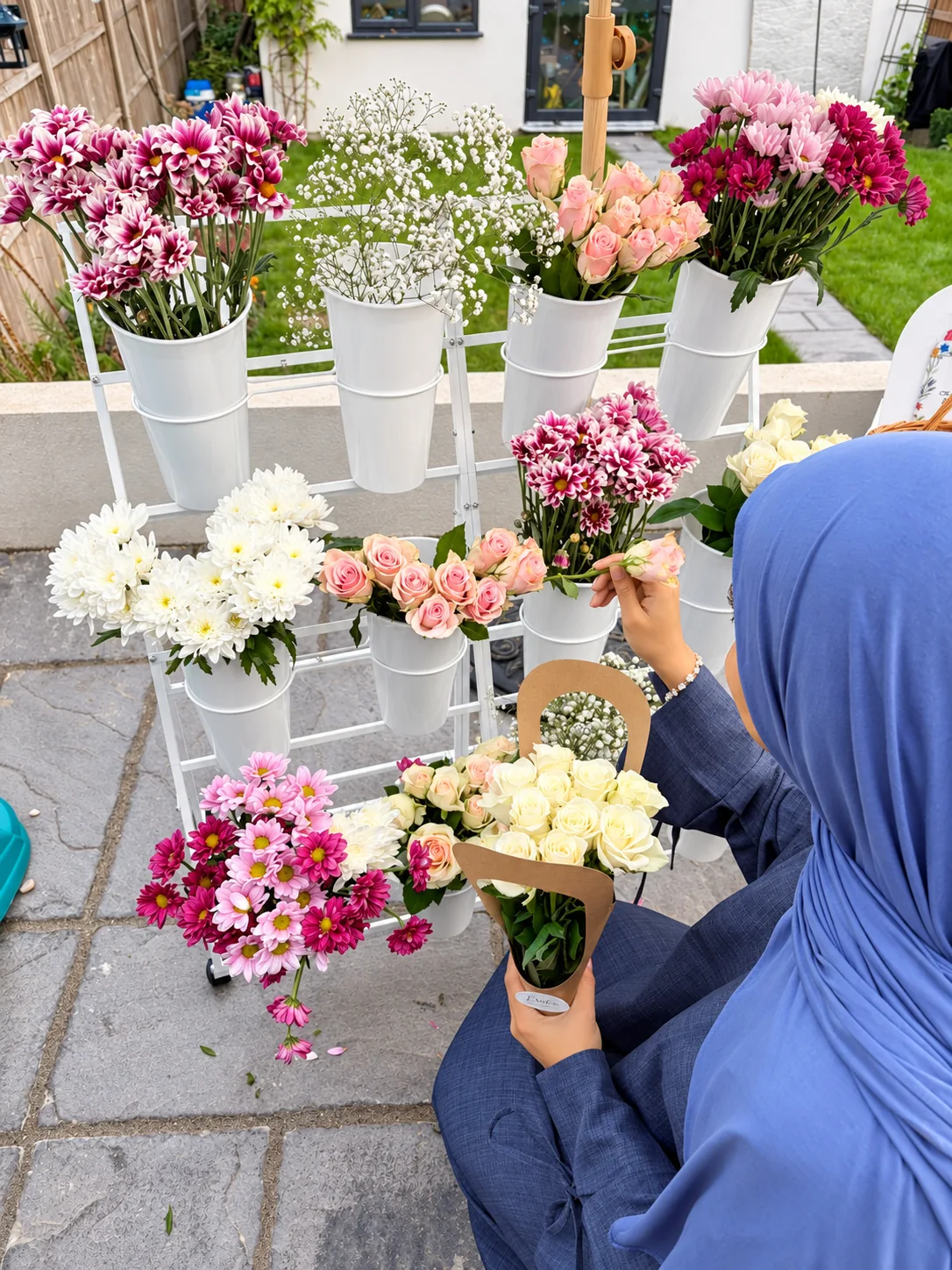 Choosing stems for a bouquet